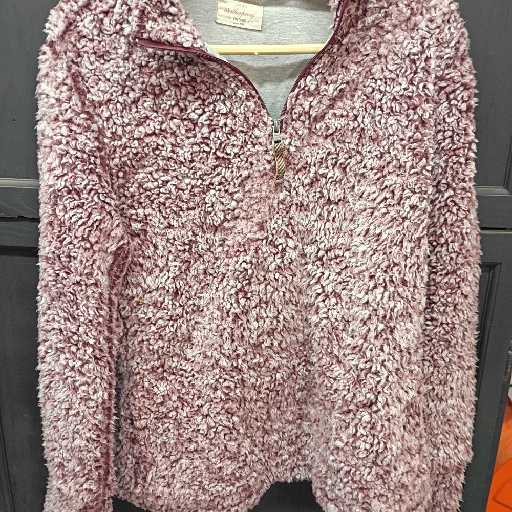 Weatherproof Mauve Sherpa Pullover